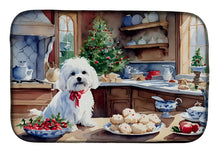 Load image into Gallery viewer, Maltese Christmas Cookies Dish Drying Mat