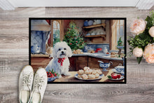Load image into Gallery viewer, Maltese Christmas Cookies Doormat - 18X27 Indoor / Outdoor Rug | Made in USA