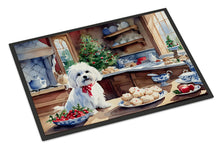 Load image into Gallery viewer, Maltese Christmas Cookies Doormat - 18X27 Indoor / Outdoor Rug | Made in USA