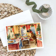 Load image into Gallery viewer, Mastiff Christmas Cookies Greeting Cards - Blank Note Cards – 8-Pack of Artist-Designed Cards with Envelopes