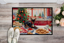 Load image into Gallery viewer, Miniature Pinscher Christmas Cookies Doormat-24x36 Indoor / Outdoor Rug | Made in USA