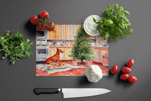 Load image into Gallery viewer, Miniature Pinscher Christmas Cookies Glass Cutting Boards – Durable, Decorative Kitchen Art