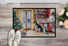 Load image into Gallery viewer, Norwegian Elkhound Christmas Cookies Doormat - 18X27 Indoor / Outdoor Rug | Made in USA