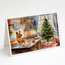 Load image into Gallery viewer, Norwich Terrier Christmas Cookies Greeting Cards - Blank Note Cards – 8-Pack of Artist-Designed Cards with Envelopes