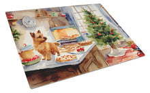 Load image into Gallery viewer, Norwich Terrier Christmas Cookies Glass Cutting Boards – Durable, Decorative Kitchen Art