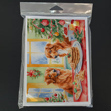 Load image into Gallery viewer, Nova Scotia Duck Toller Christmas Cookies Greeting Cards - Blank Note Cards – 8-Pack of Artist-Designed Cards with Envelopes