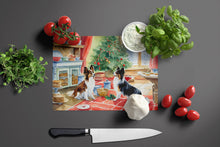 Load image into Gallery viewer, Papillon Christmas Cookies Glass Cutting Boards – Durable, Decorative Kitchen Art