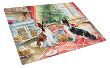 Load image into Gallery viewer, Papillon Christmas Cookies Glass Cutting Boards – Durable, Decorative Kitchen Art