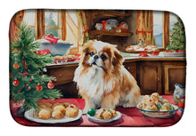 Load image into Gallery viewer, Pekingese Christmas Cookies Dish Drying Mat
