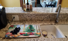 Load image into Gallery viewer, Pomeranian Christmas Cookies Dish Drying Mat