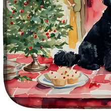 Load image into Gallery viewer, Poodle Christmas Cookies Dish Drying Mat