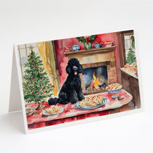 Load image into Gallery viewer, Poodle Christmas Cookies Greeting Cards - Blank Note Cards – 8-Pack of Artist-Designed Cards with Envelopes