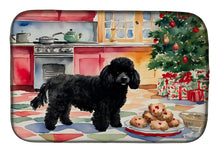 Load image into Gallery viewer, Poodle Christmas Cookies Dish Drying Mat