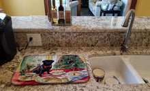 Load image into Gallery viewer, Pug Christmas Cookies Dish Drying Mat