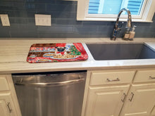 Load image into Gallery viewer, Pug Christmas Cookies Dish Drying Mat