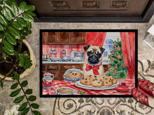Load image into Gallery viewer, Pug Christmas Cookies Doormat - 18X27 Indoor / Outdoor Rug | Made in USA