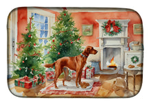 Load image into Gallery viewer, Redbone Coonhound Christmas Cookies Dish Drying Mat