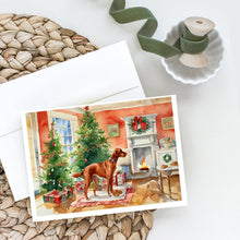 Load image into Gallery viewer, Redbone Coonhound Christmas Cookies Greeting Cards - Blank Note Cards – 8-Pack of Artist-Designed Cards with Envelopes