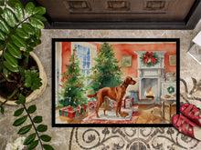 Load image into Gallery viewer, Redbone Coonhound Christmas Cookies Doormat-24x36 Indoor / Outdoor Rug | Made in USA