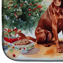 Load image into Gallery viewer, Redbone Coonhound Christmas Cookies Dish Drying Mat