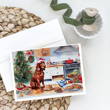 Load image into Gallery viewer, Redbone Coonhound Christmas Cookies Greeting Cards - Blank Note Cards – 8-Pack of Artist-Designed Cards with Envelopes