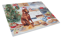Load image into Gallery viewer, Redbone Coonhound Christmas Cookies Glass Cutting Boards – Durable, Decorative Kitchen Art
