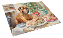Load image into Gallery viewer, Rhodesian Ridgeback Christmas Cookies Glass Cutting Boards – Durable, Decorative Kitchen Art