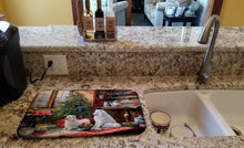 Load image into Gallery viewer, Samoyed Christmas Cookies Dish Drying Mat