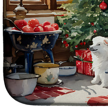 Load image into Gallery viewer, Samoyed Christmas Cookies Dish Drying Mat