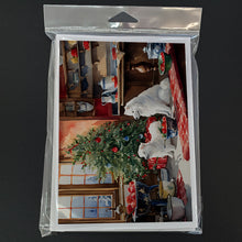 Load image into Gallery viewer, Samoyed Christmas Cookies Greeting Cards - Blank Note Cards – 8-Pack of Artist-Designed Cards with Envelopes