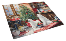 Load image into Gallery viewer, Samoyed Christmas Cookies Glass Cutting Boards – Durable, Decorative Kitchen Art
