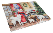 Load image into Gallery viewer, Samoyed Christmas Cookies Glass Cutting Boards – Durable, Decorative Kitchen Art