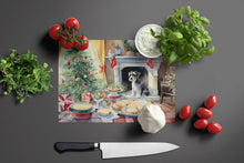 Load image into Gallery viewer, Schnauzer Christmas Cookies Glass Cutting Boards – Durable, Decorative Kitchen Art
