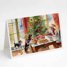 Load image into Gallery viewer, Schnauzer Christmas Cookies Greeting Cards - Blank Note Cards – 8-Pack of Artist-Designed Cards with Envelopes
