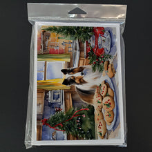 Load image into Gallery viewer, Sheltie Christmas Cookies Greeting Cards - Blank Note Cards – 8-Pack of Artist-Designed Cards with Envelopes