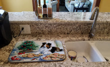 Load image into Gallery viewer, Sheltie Christmas Cookies Dish Drying Mat