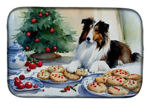 Load image into Gallery viewer, Sheltie Christmas Cookies Dish Drying Mat