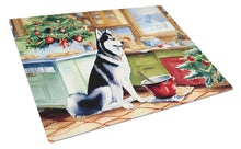 Load image into Gallery viewer, Siberian Husky Christmas Cookies Glass Cutting Boards – Durable, Decorative Kitchen Art