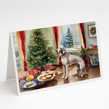 Load image into Gallery viewer, Weimaraner Christmas Cookies Greeting Cards - Blank Note Cards – 8-Pack of Artist-Designed Cards with Envelopes