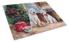 Load image into Gallery viewer, Westie Christmas Cookies Glass Cutting Boards – Durable, Decorative Kitchen Art