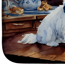 Load image into Gallery viewer, Westie Christmas Cookies Dish Drying Mat