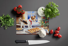 Load image into Gallery viewer, Wire Fox Terrier Christmas Cookies Glass Cutting Boards – Durable, Decorative Kitchen Art
