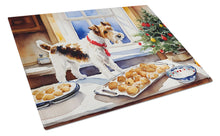 Load image into Gallery viewer, Wire Fox Terrier Christmas Cookies Glass Cutting Boards – Durable, Decorative Kitchen Art