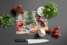 Load image into Gallery viewer, Yorkshire Terrier Yorkie Christmas Cookies Glass Cutting Boards – Durable, Decorative Kitchen Art