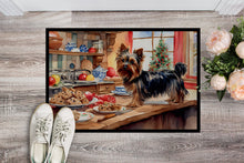 Load image into Gallery viewer, Yorkshire Terrier Yorkie Christmas Cookies Doormat - 18X27 Indoor / Outdoor Rug | Made in USA
