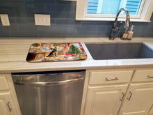 Load image into Gallery viewer, Yorkshire Terrier Yorkie Christmas Cookies Dish Drying Mat