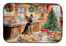 Load image into Gallery viewer, Yorkshire Terrier Yorkie Christmas Cookies Dish Drying Mat