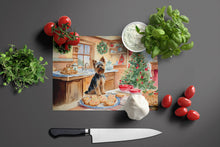 Load image into Gallery viewer, Yorkshire Terrier Yorkie Christmas Cookies Glass Cutting Boards – Durable, Decorative Kitchen Art
