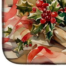 Load image into Gallery viewer, Christmas Bows &amp; Ribbons Dish Drying Mat