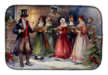 Load image into Gallery viewer, Christmas Carolers Dish Drying Mat